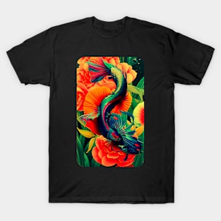 Vintage Colorful Fighter painting T-Shirt